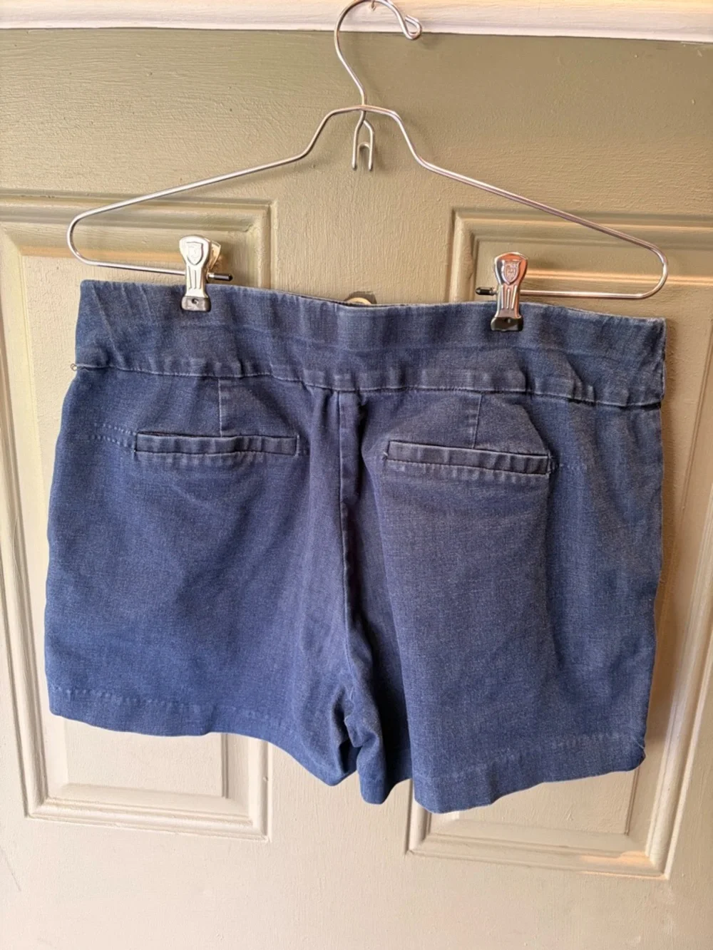 Women's Casual Navy Blue Shorts - Picture 4 of 4